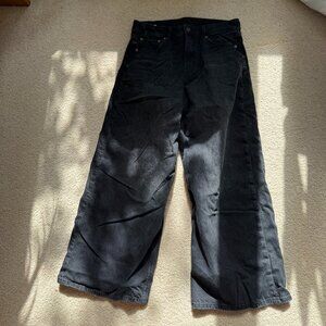 American Eagle Women size 6 Super high rise ultra wide leg